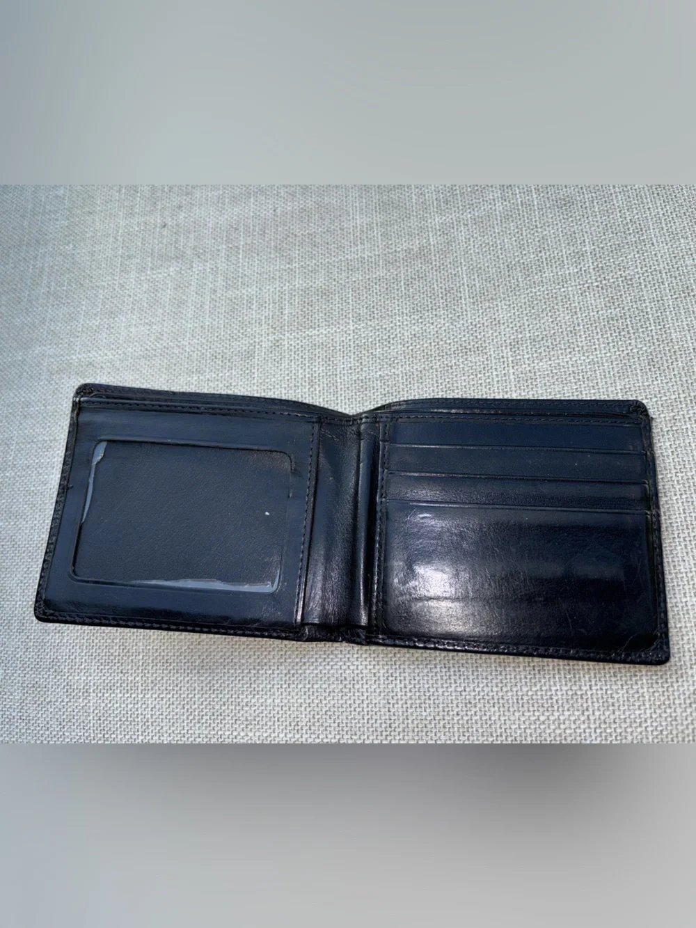 Coach black wallet leather est 1941 bifold